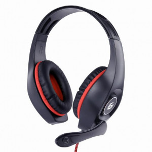 HEADSET GAMING RED BLACK...