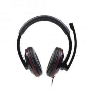 HEADSET STEREO USB BLACK...