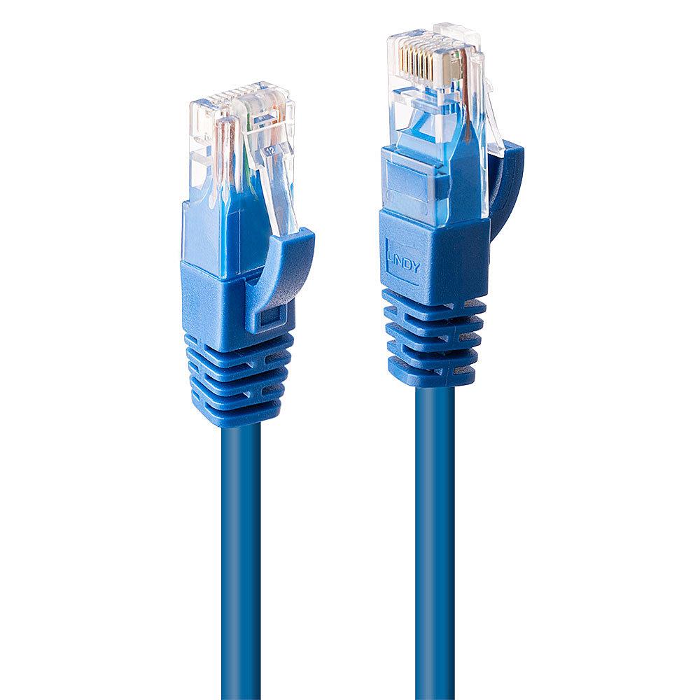 CABLE CAT6 U UTP 0.5M BLUE...