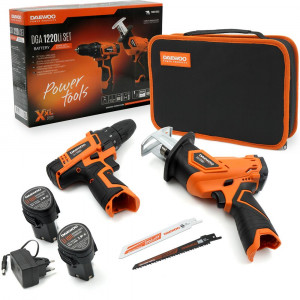 CORDLESS SET: DRILL + SAW...