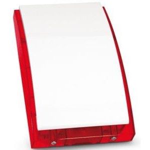 SIREN OUTDOOR W BATTERY RED...