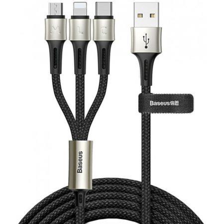 CABLE MICROUSB TO 3IN1 1.2M...