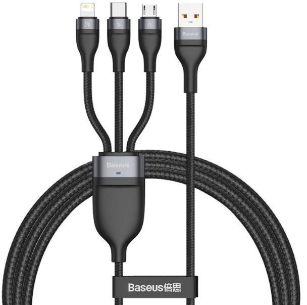 CABLE USB TO 3IN1 1.2M GRAY...