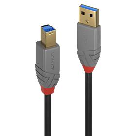 CABLE USB3.2 A-B 3M ANTHRA...