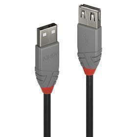 CABLE USB2 TYPE A 5M ANTHRA...