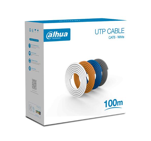 CABLE CAT6 UTP 100M WHITE...