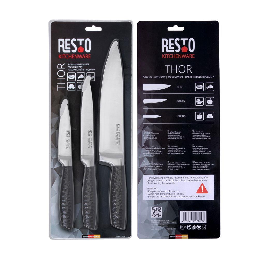 KNIFE SET 3PCS 95502 RESTO