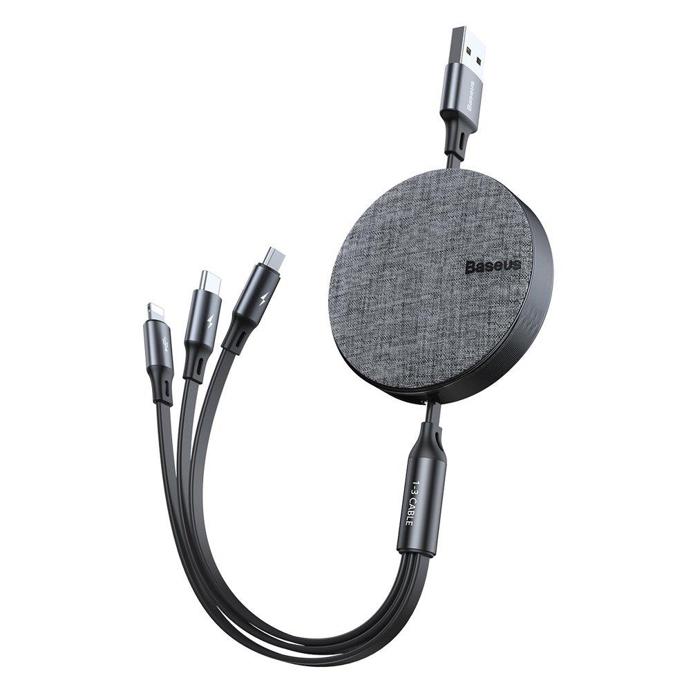 CABLE USB TO 3IN1 1.2M GRAY...