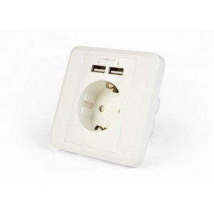 POWER SOCKET OUTLET W 2USB...